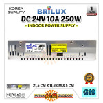 Power Supply Trafo Brilux DC 24V 10.4A | 250W (Super Quality)
